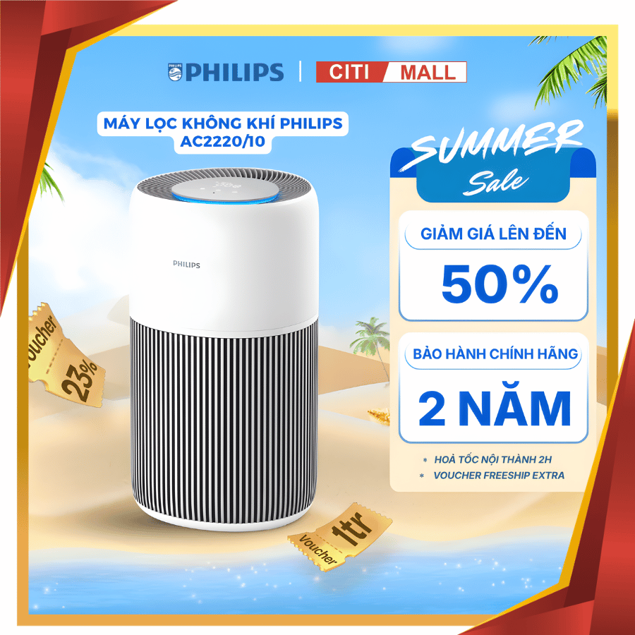 Philips AC2220/10 - Máy Lọc Không Khí Philips 2026