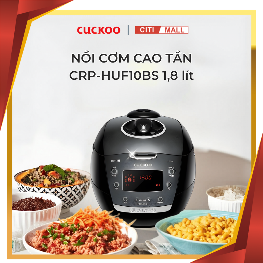 Cuckoo CRP-HUF10BS 1,8 lít - Nồi Cơm Điện Cao Tần Cucko