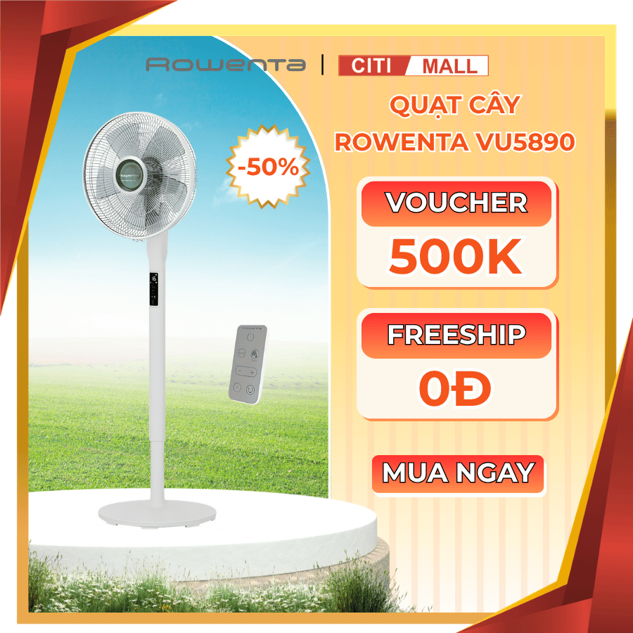 Siêu Phẩm Quạt Cây Rowenta VU5890