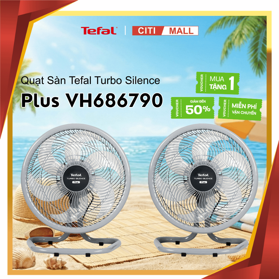 Quạt sàn Tefal Turbo Silence Plus VH686790