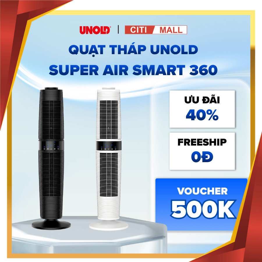 QUẠT THÁP UNOLD SUPER AIR SMART 360