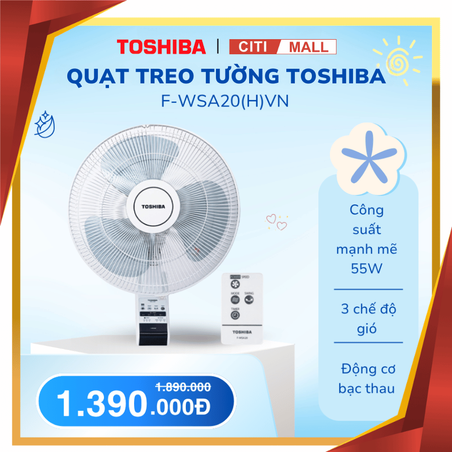Quạt Treo Tường Toshiba F-WSA20
