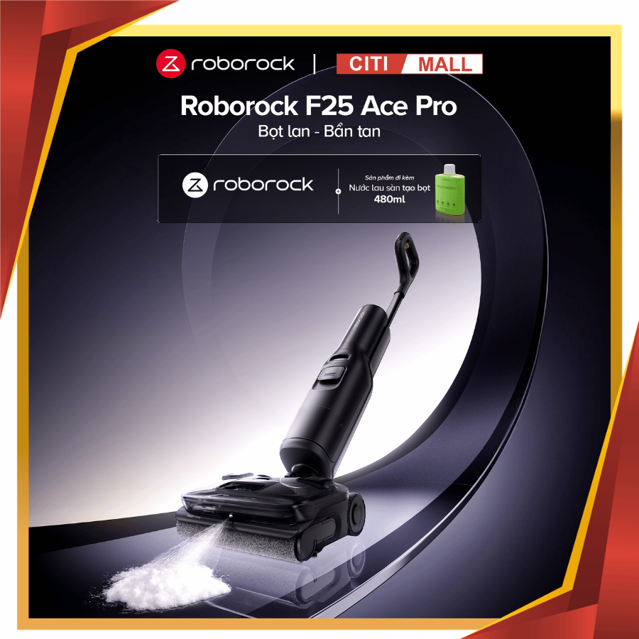 Roborock F25 ACE Pro  - Máy hút bụi lau nhà cầm tay bản quốc tế