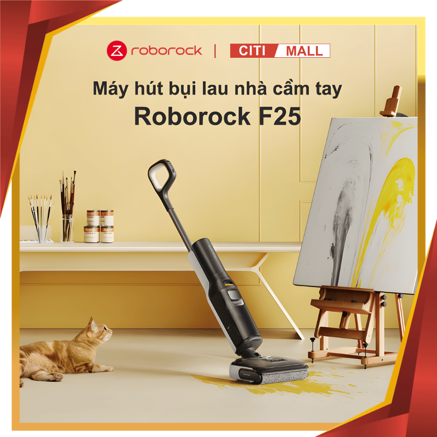 Roborock F25 - máy hút bụi lau nhà cầm tay bản quốc tế tại Vua Nhà Bếp Đức 00