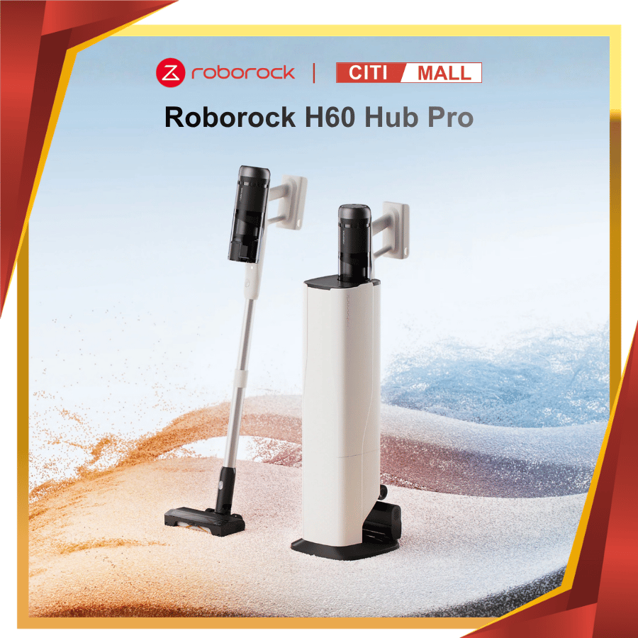 Roborock H60 Hub Pro - Máy hút bụi cầm tay thế hệ mới 2026