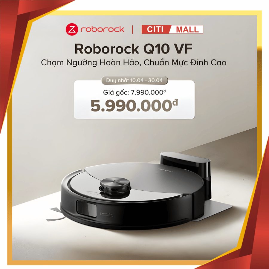 Roborock Q10 VF - Robot Hút Bụi Lau Nhà Thế Hệ Mới 2026