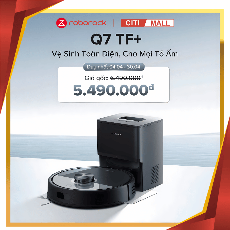 Roborock Q7 TF+ ( Plus) - Robot Hút Bụi Lau Nhà Thế Hệ Mới 2026