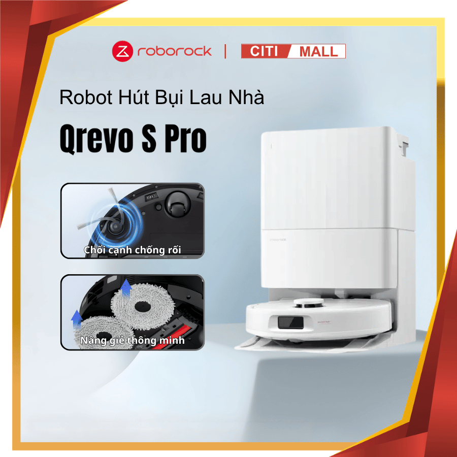 Roborock Qrevo S Pro - Robot Hút Bụi Lau Nhà 2026 tại Vua Nhà Bếp Đức 01