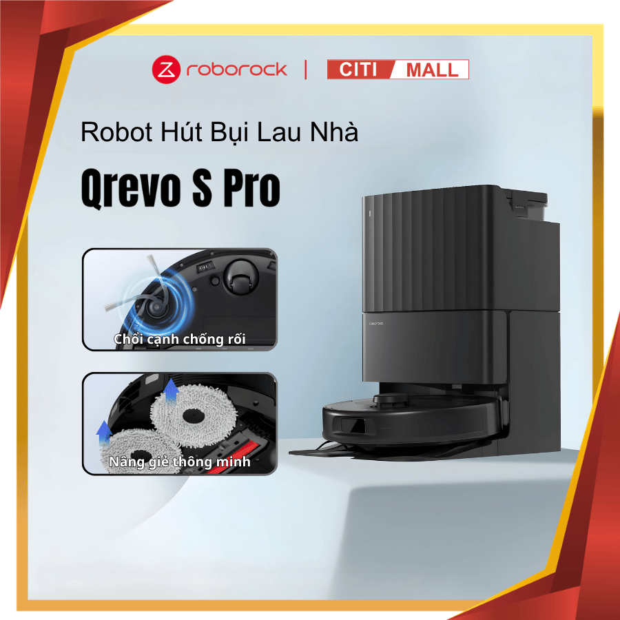 Roborock Qrevo S Pro - Robot Hút Bụi Lau Nhà 2026