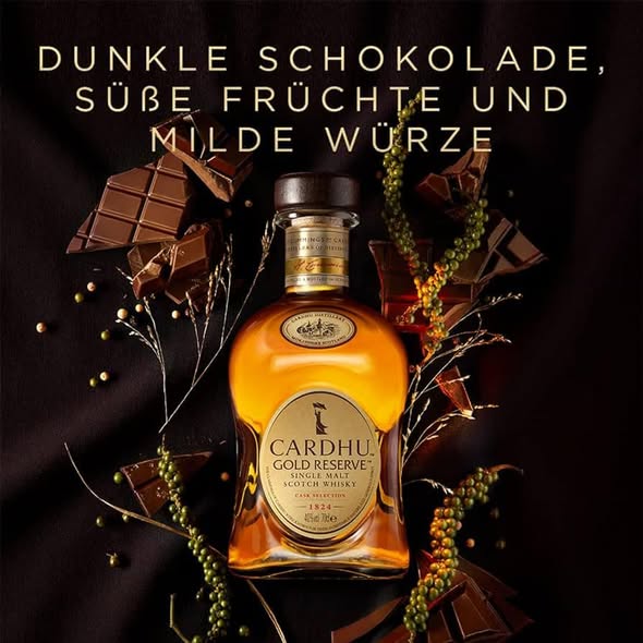 Rượu Cardhu gold reserve thuộc dòng Whisky ngọt ngào dễ uống