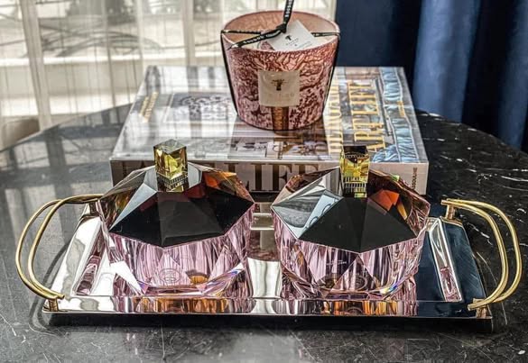 Combo khay và thố pha lê cao cấp