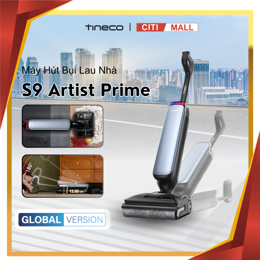 Tineco Floor One S9 Artist Prime - Máy hút bụi lau nhà 2026
