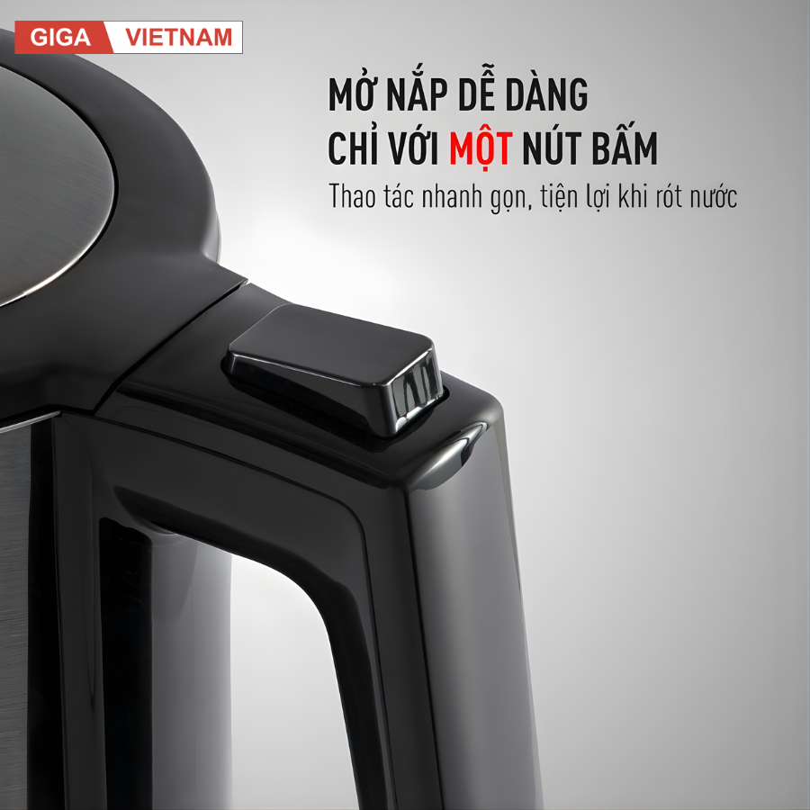 ẤM SIÊU TỐC GKÖCH GERMANY 1,7L 1800W (model: HB-K102)