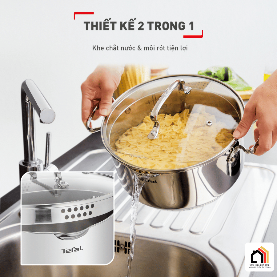 Bộ Nồi 3 Món Tefal Duetto Plus G719S674 - Siêu Sale 2025 tại Vua Nhà Bếp Đức 04
