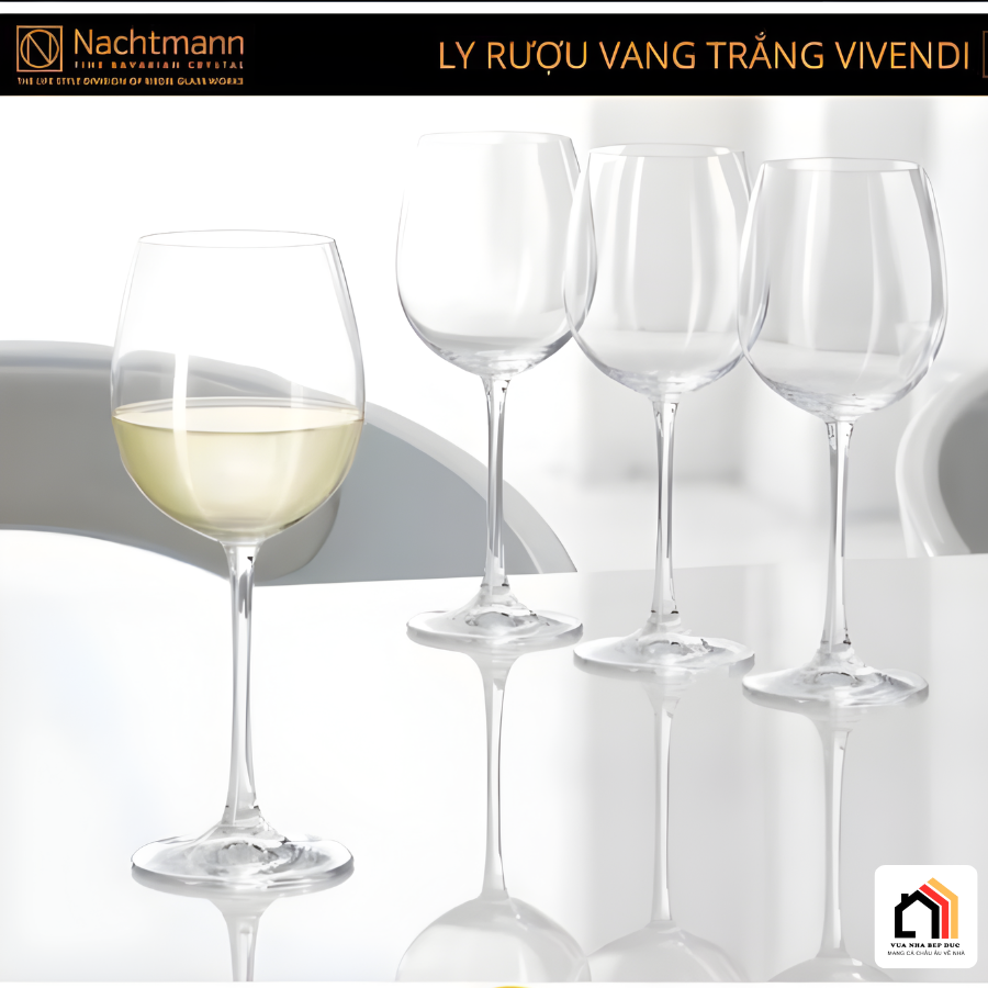 BỘ 4 LY RƯỢU VANG TRẮNG NACHTMANN VIVENDI 85692 474ML tại Vua Nhà Bếp Đức 04