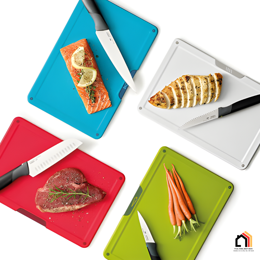 Bộ 8 dao thớt phân loại Joseph Joseph Folio Plus (Mcolour) 60227 tại Vua Nhà Bếp Đức 02