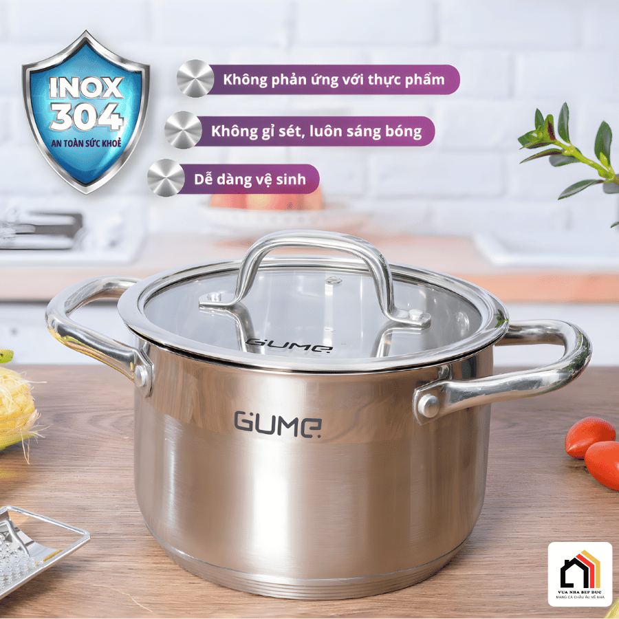 Bộ Nồi 5 Món Inox Gume GMPPS-2201 - Siêu Sale 2026 tại Vua Nhà Bếp Đức 06