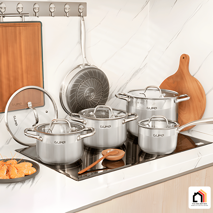 Bộ Nồi 5 Món Inox Gume GMPPS-2201 - Siêu Sale 2026 tại Vua Nhà Bếp Đức 07