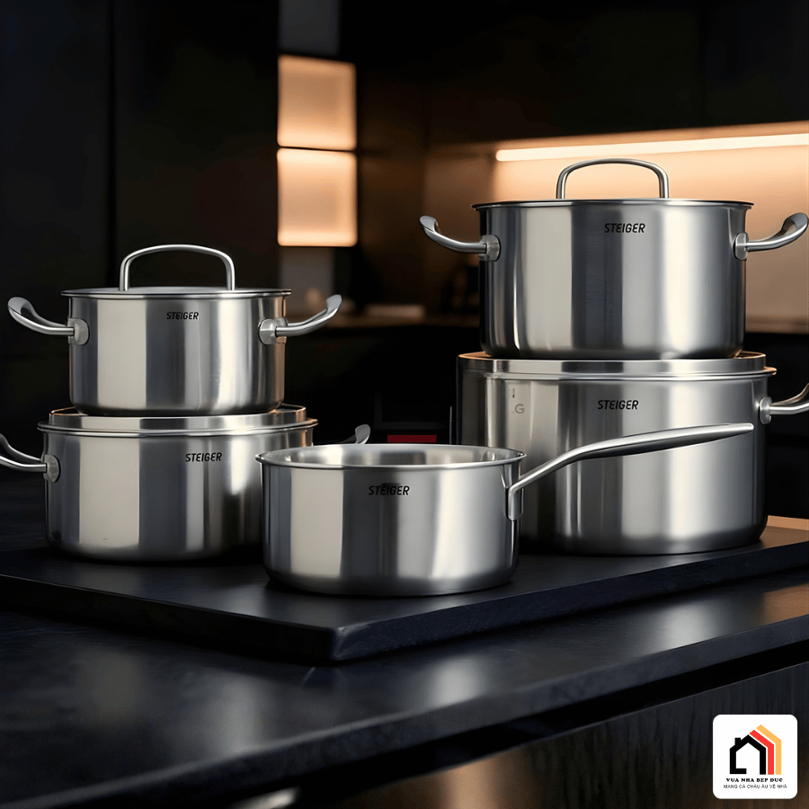 Bộ Nồi 5 Món Steiger Element - Siêu Sale 2026 tại Vua Nhà Bếp Đức 02