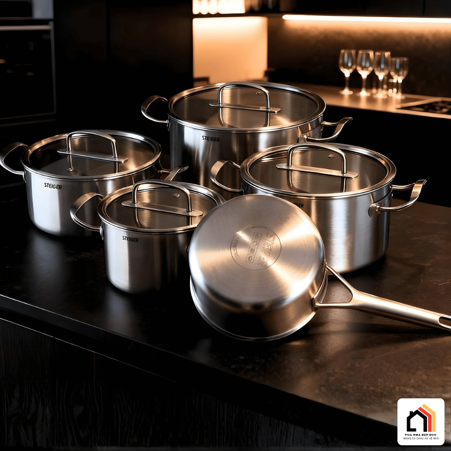 Bộ Nồi 5 Món Steiger Element - Siêu Sale 2026 tại Vua Nhà Bếp Đức 07