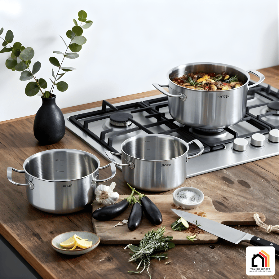 Bộ Nồi 5 Món Steiger Element - Siêu Sale 2026 tại Vua Nhà Bếp Đức 08