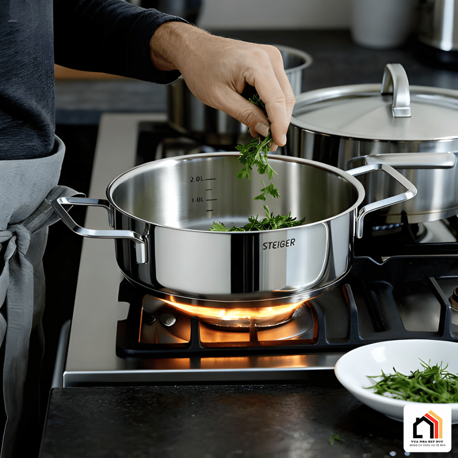 Bộ Nồi 7 Món Steiger Diamond - Siêu Sale 2026 tại Vua Nhà Bếp Đức 10