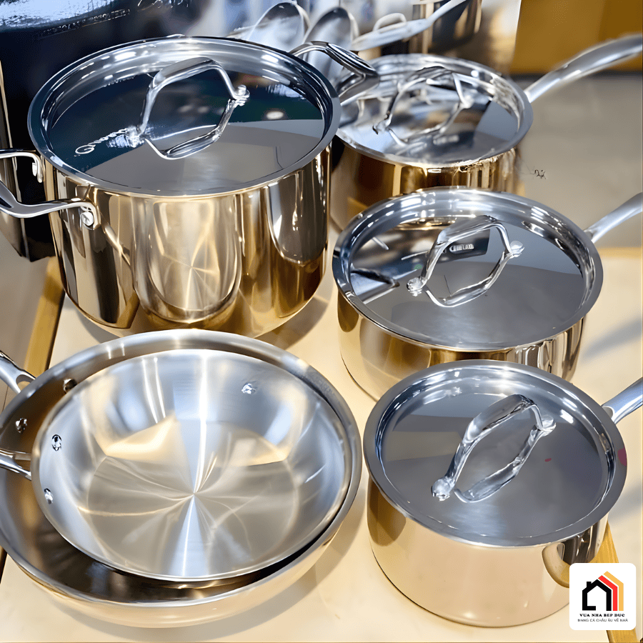 Bộ Nồi Chảo 6 Món Vàng Đồng CIWETE - Siêu Sale 2026 tại Vua Nhà Bếp Đức 07