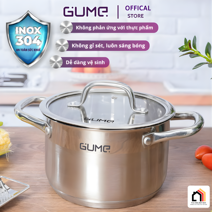 Bộ Nồi 3 Món Inox GUME GMP-20 - Siêu Sale 2026 tại Vua Nhà Bếp Đức 03