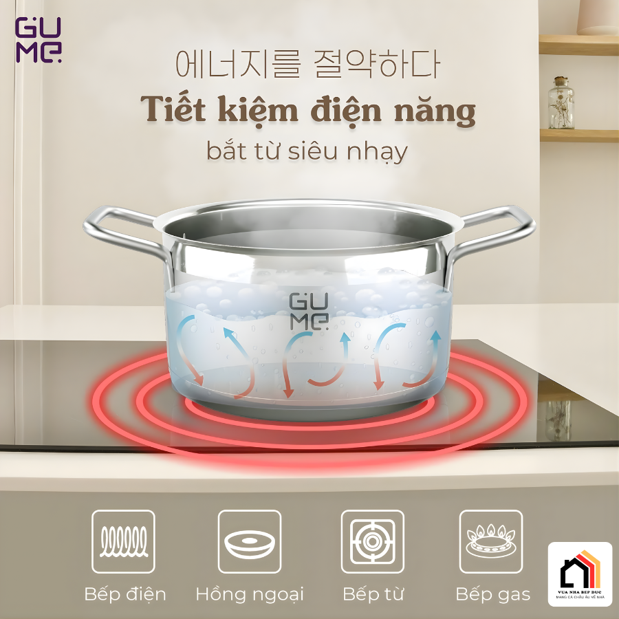 Bộ nồi inox 304 Jeju GUME GMP-3544 tại Vua Nhà Bếp Đức 03