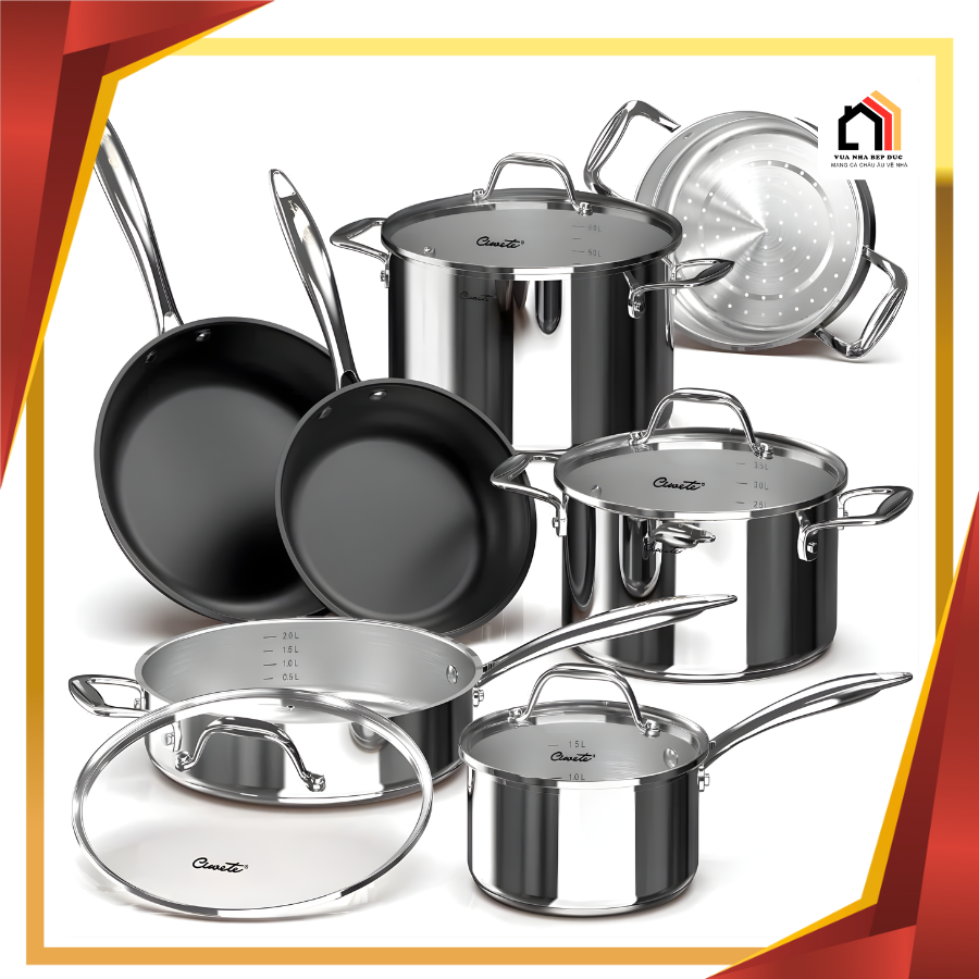 Bộ Nồi 7 Món Inox Cao Cấp Ciwete - Siêu Sale 2026