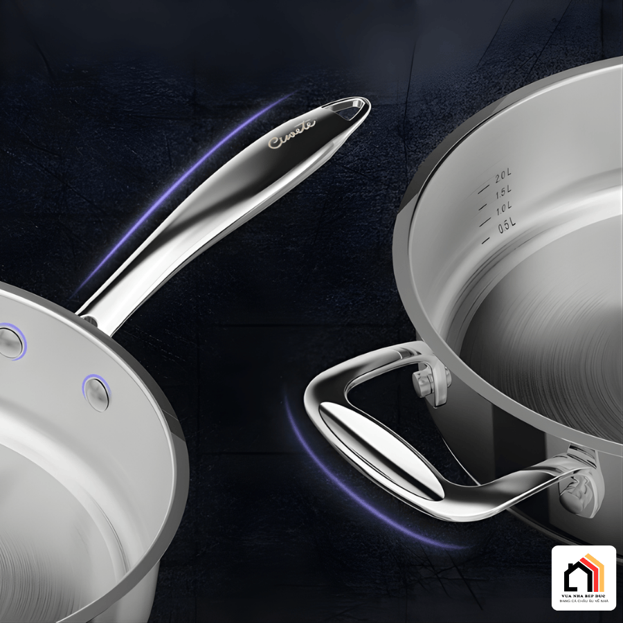 BỘ NỒI INOX CAO CẤP CIWETE – SET 6 MÓN ĐA NĂNG tại Vua Nhà Bếp Đức 03