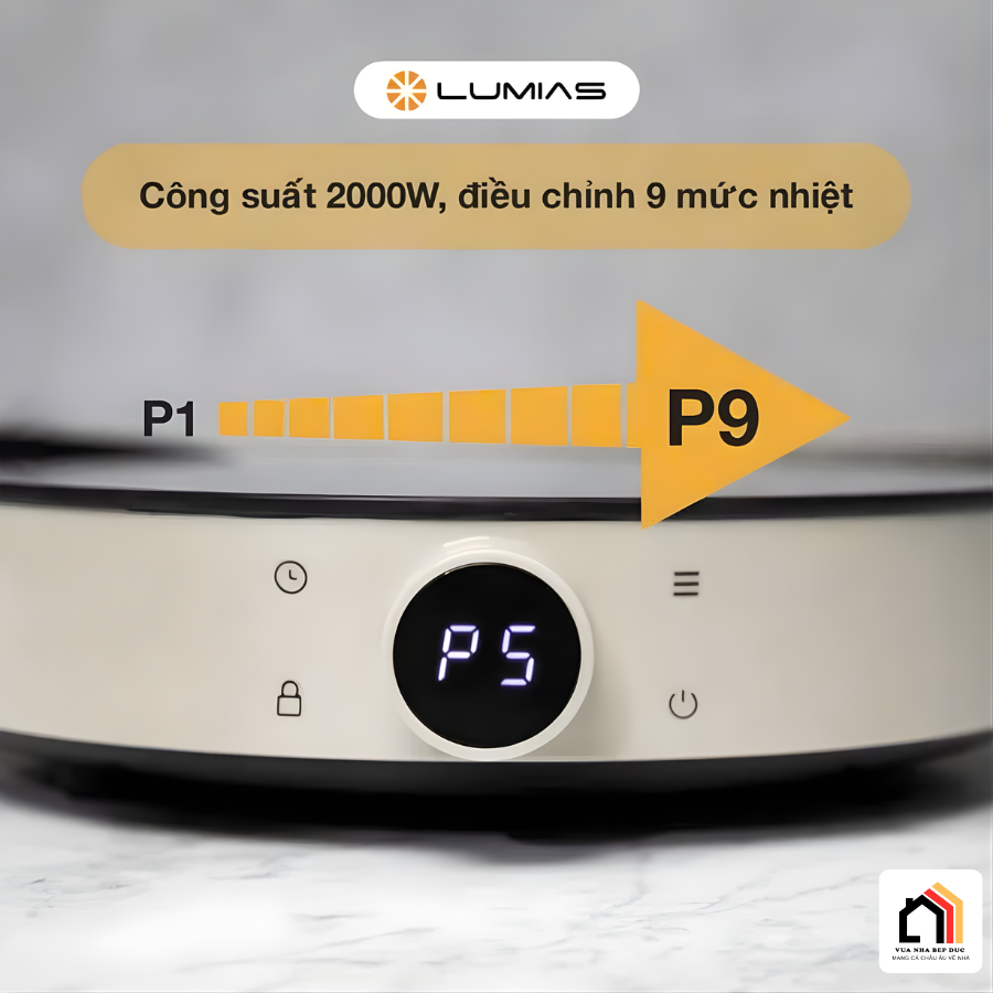 Bộ Nồi Lẩu Lumias Hàn Quốc Gồm Nồi và Bếp Từ 2000W tại Vua Nhà Bếp Đức-05