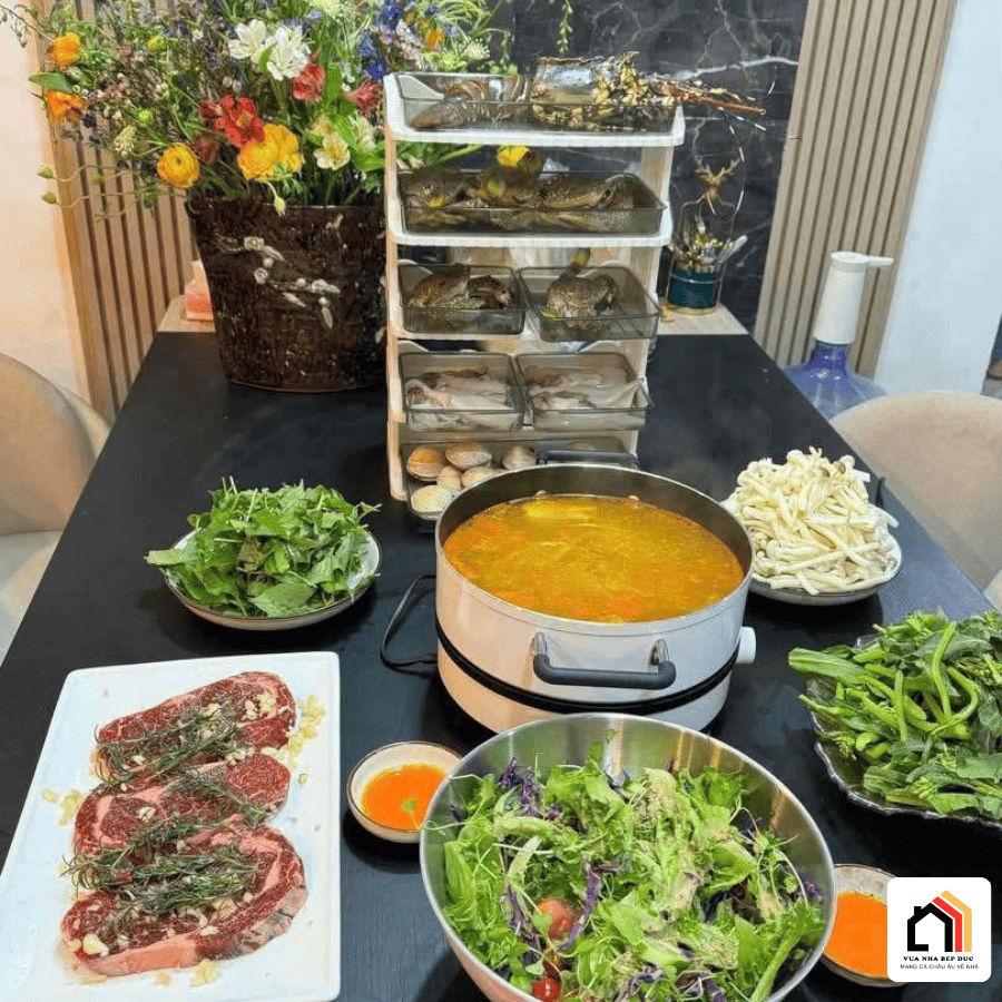 Bộ Nồi Lẩu Lumias Hàn Quốc Gồm Nồi và Bếp Từ 2000W tại Vua Nhà Bếp Đức-09