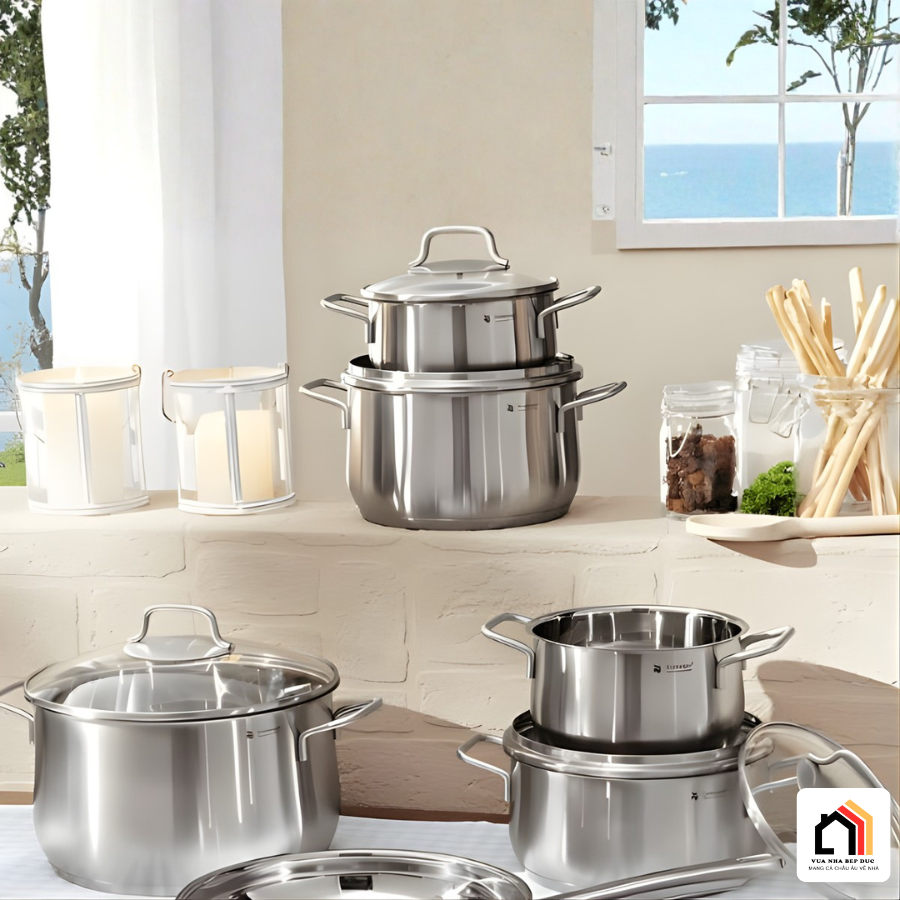 Bộ Nồi 6 Món WMF Brilliant - Siêu Sale 2026 tại Vua Nhà Bếp Đức 08