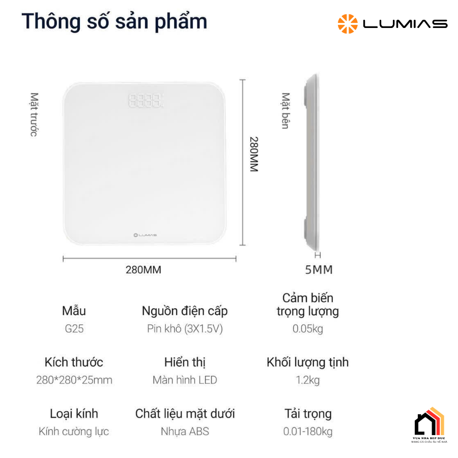 CÂN ĐIỆN TỬ LUMIAS SCALE G25 tại Vua Nhà Bếp Đức 03