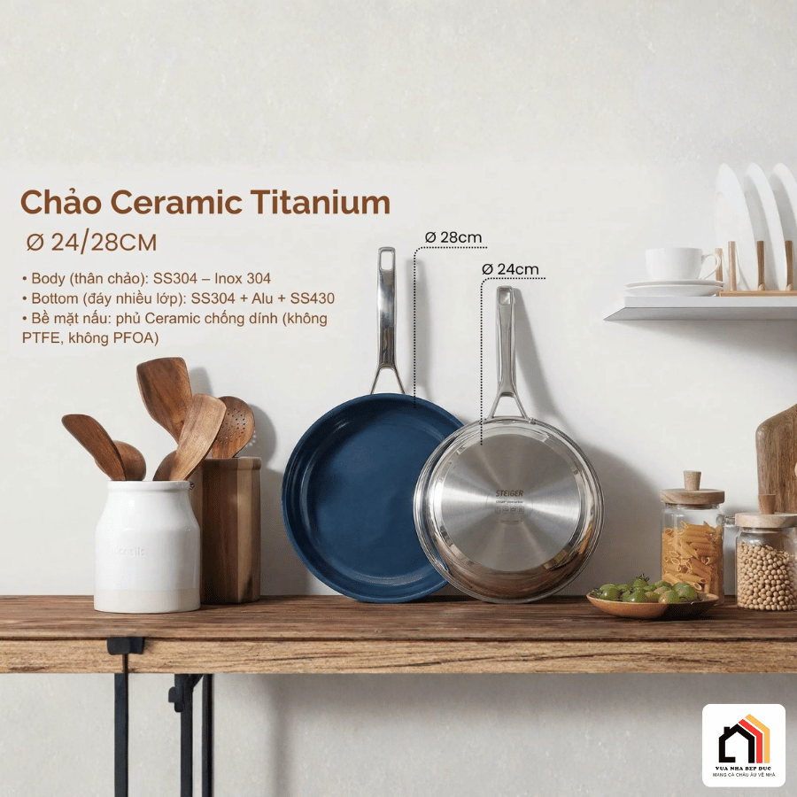 Chảo Chống Dính Steiger Steelcore - Siêu Sale 2026 tại Vua Nhà Bếp Đức 06