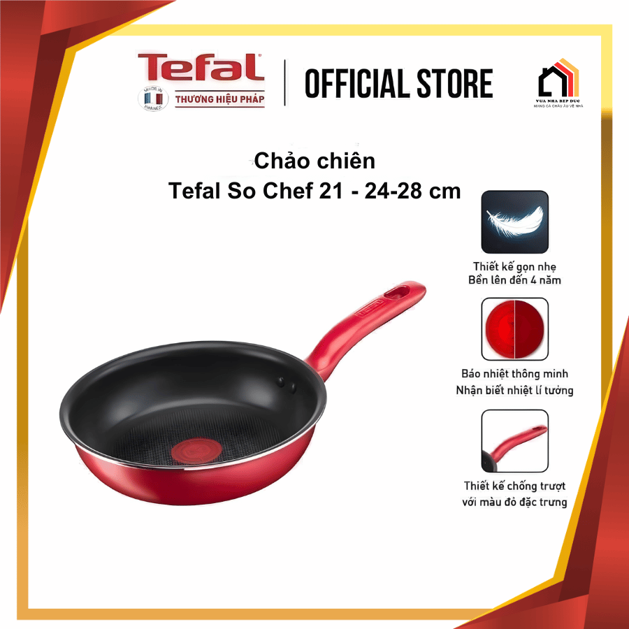 Chảo Chống Dính Tefal So Chef 21/24/28 CM