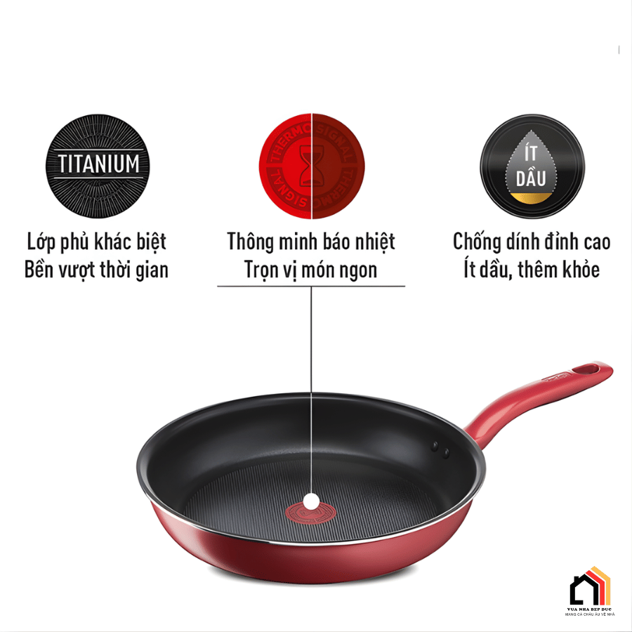 Chảo Chống Dính Tefal So Chef 21/24/28 CM tại Vua Nhà Bếp Đức 02