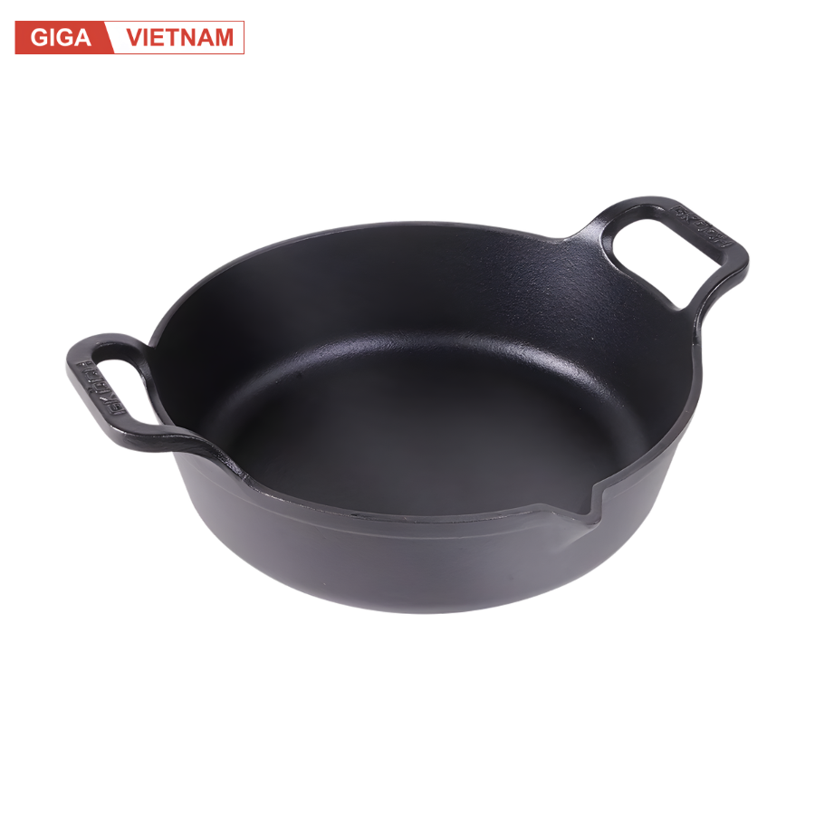 Chảo Gang Nguyên Khối Mỏ Quạ GKÖCH CIP-21A ø24cm