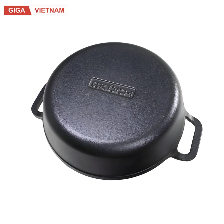 Chảo Gang Nguyên Khối Mỏ Quạ GKÖCH CIP-21A ø24cm