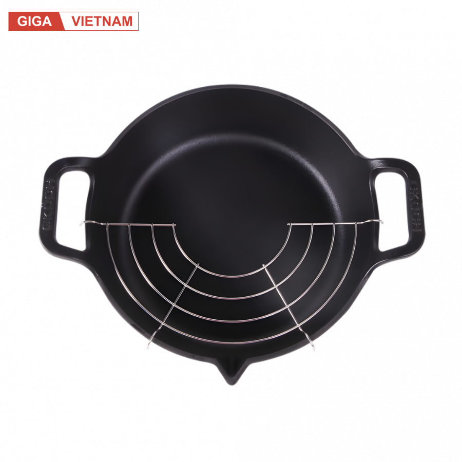 Chảo Gang Nguyên Khối Mỏ Quạ GKÖCH CIP-21A ø24cm