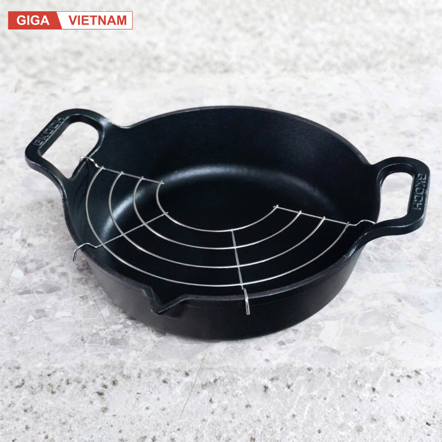 Chảo Gang Nguyên Khối Mỏ Quạ GKÖCH CIP-21A ø24cm