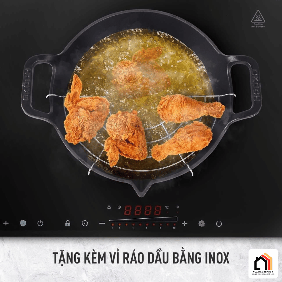 Chảo Gang Nguyên Khối Mỏ Quạ GKÖCH CIP-21A ø24cm tại Vua Nhà Bếp Đức 06