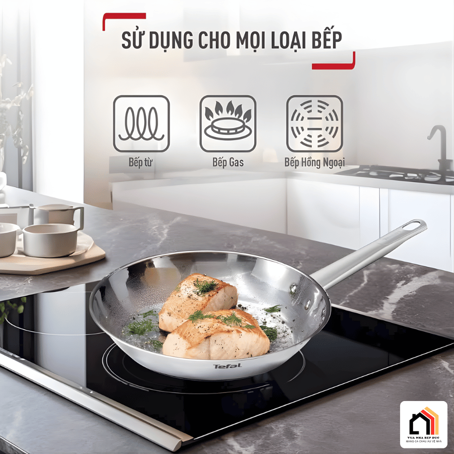 Chảo Inox Cao Cấp Tefal 20cm B9210295 - Siêu Sale 2026 tại Vua Nhà Bếp Đức 03