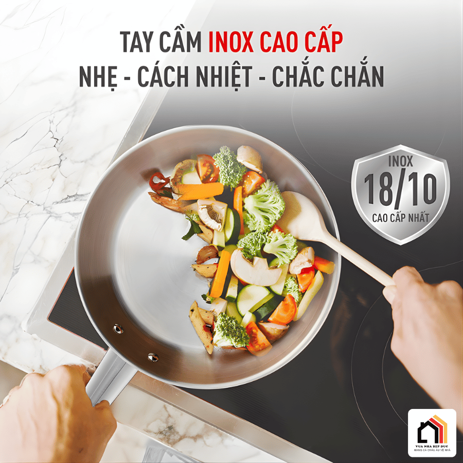 Chảo Inox Cao Cấp Tefal 20cm B9210295 - Siêu Sale 2026 tại Vua Nhà Bếp Đức 04