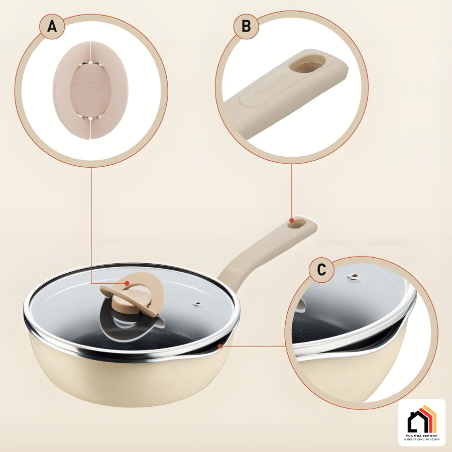 Chảo Nồi Có Nắp Tefal G1668795 24cm - Siêu Sale 2026 tại Vua Nhà Bếp Đức 06
