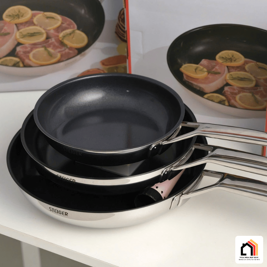 Chảo STEIGER Titanpro - Siêu Sale Cực Sốc 2026 tại Vua Nhà Bếp Đức 04