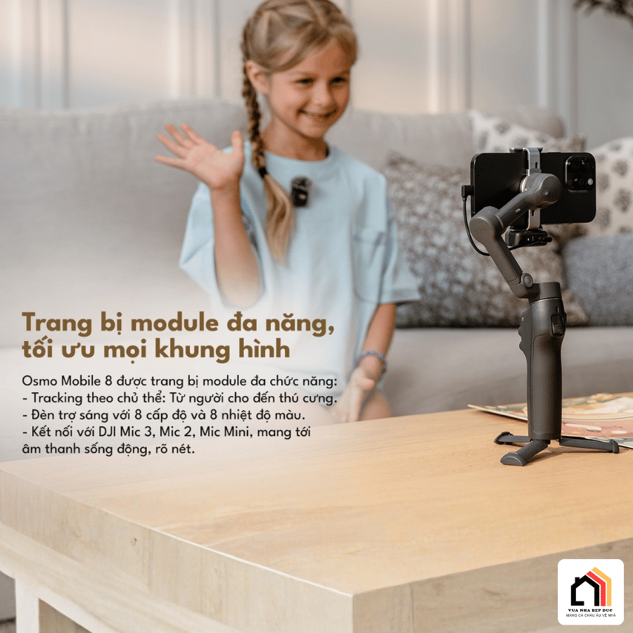 DJI Osmo Mobile 8 - Gimbal Điện Thoại Thế Hệ Mới 2026 tại Vua Nhà Bếp Đức 10