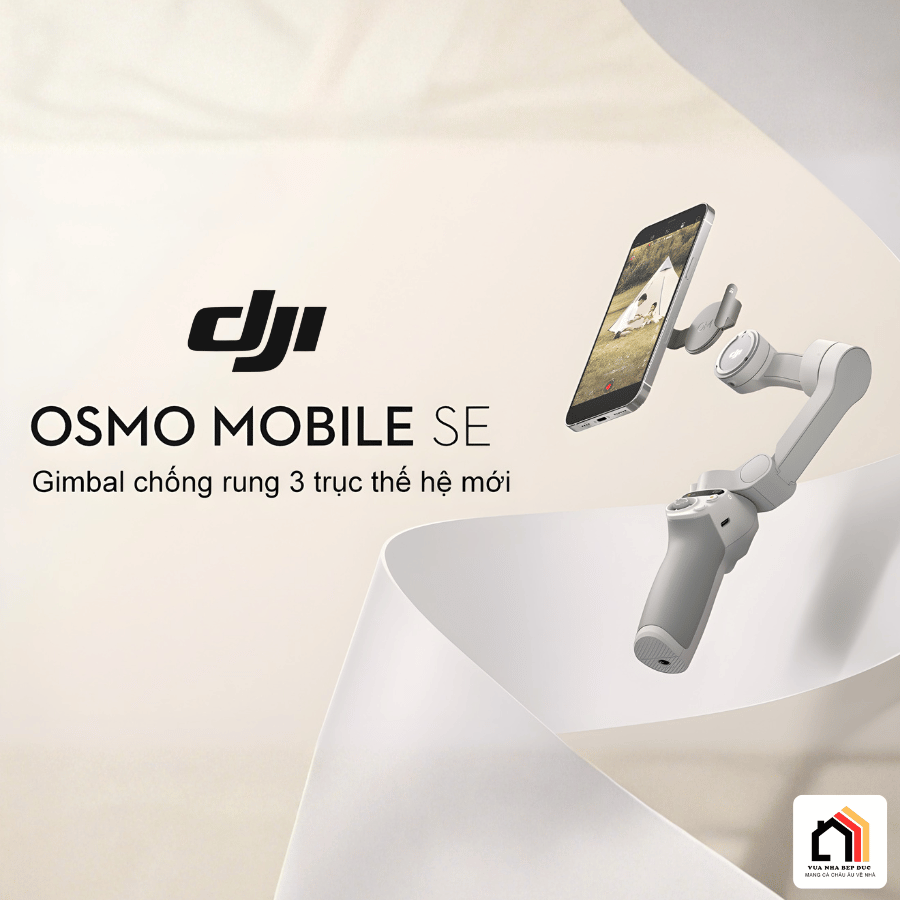 DJI Osmo Mobile SE - Gimbal Điện Thoại Thế Hệ Mới 2026 tại Vua Nhà Bếp Đức 02