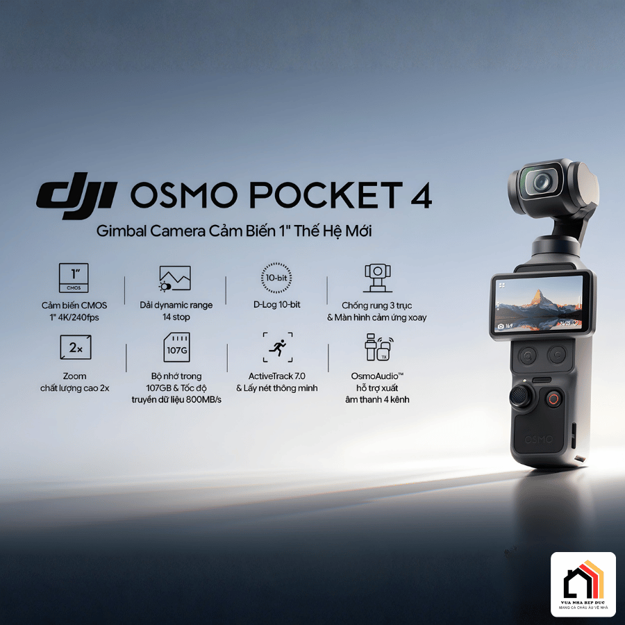 DJI Osmo Pocket 4 - Camera Thế Hệ Mới 2026 tại Vua Nhà Bếp Đức 03